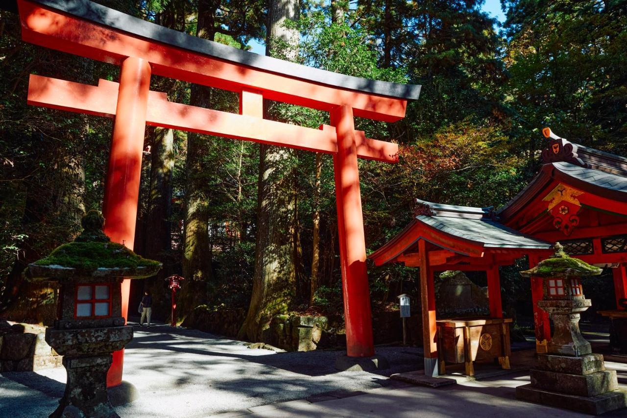 Villa Hakone Kabuto 古民家旅館 150平米 バス停迄一分 準天然温泉 最大12名 Exteriör bild